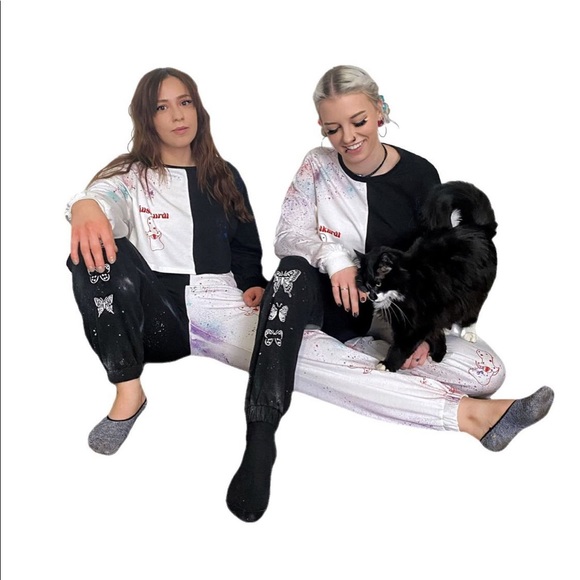 HAND PAINTED jogger set - Picture 1 of 7